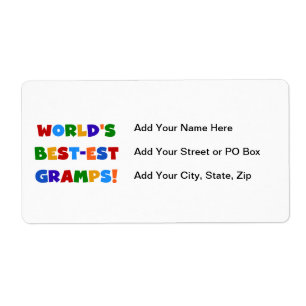 Bright Colours World's Best Gramps Gifts