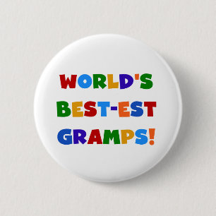 Bright Colours World's Best Gramps Gifts 2 Inch Round Button