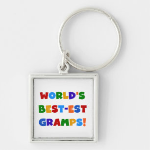 Bright Colours World's Best Gramps Gifts Keychain