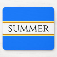 Bright Cool Nautical Blue White SUMMER Stripes  