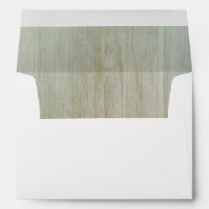 Bright Country Rustic Wood Barn Wedding Envelopes