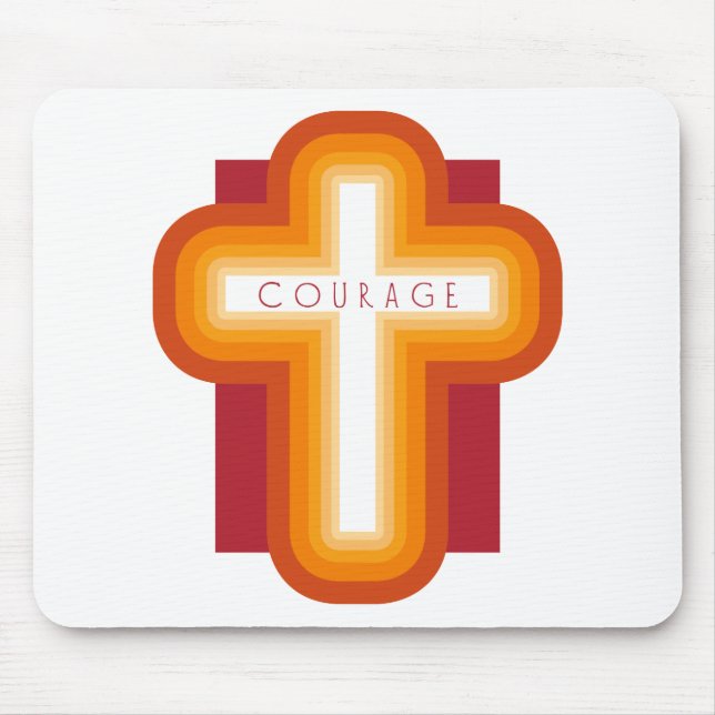 Bright Courage Cross Mouse Pad (Front)