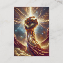 Bright Crackle Fist - Isaiah 41:10 KJV Card Box