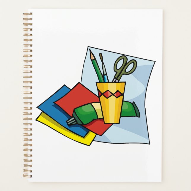 Bright Craft Supplies Colorful Art Tools Planner (Front)