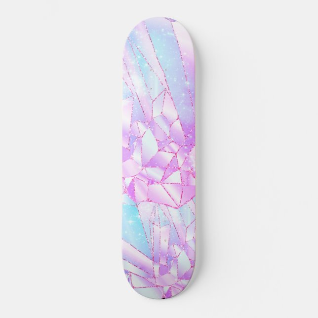 Bright Crystal Gem Skateboard Deck (Front)