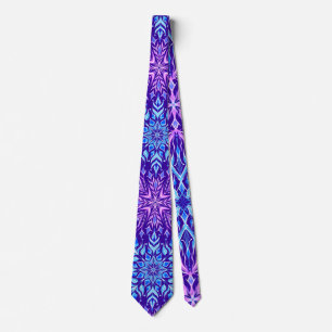 Bright crystal snowflakes ornament tie