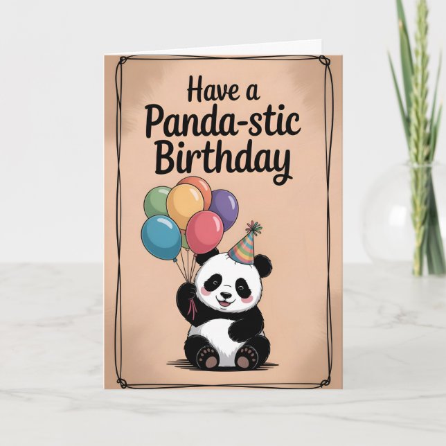 Bright & Cute Flamingo Birthday Card (Front)