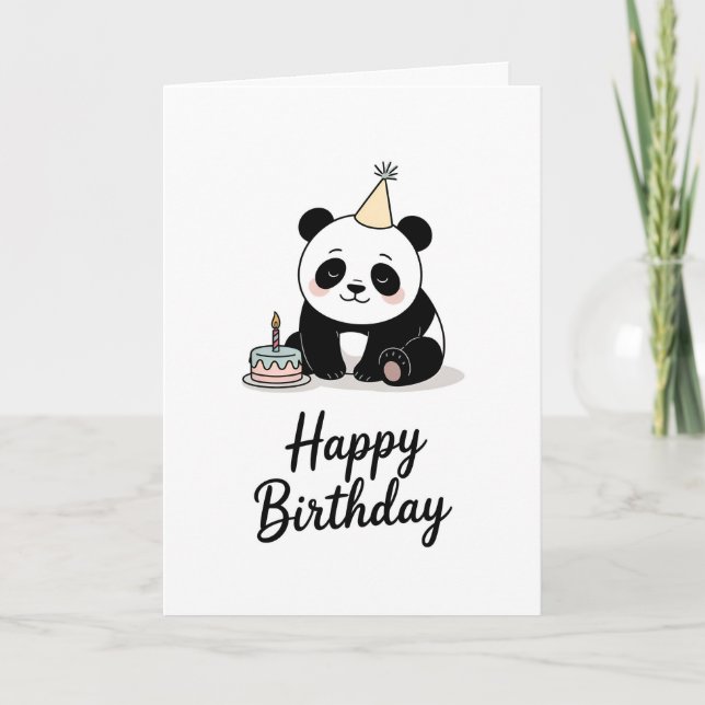 Bright & Cute Flamingo Birthday Card (Front)