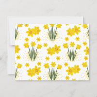Bright daffodils, seamless pattern