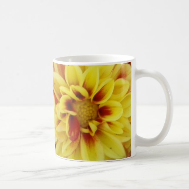 Bright Dahlias Coffee Mug (Right)