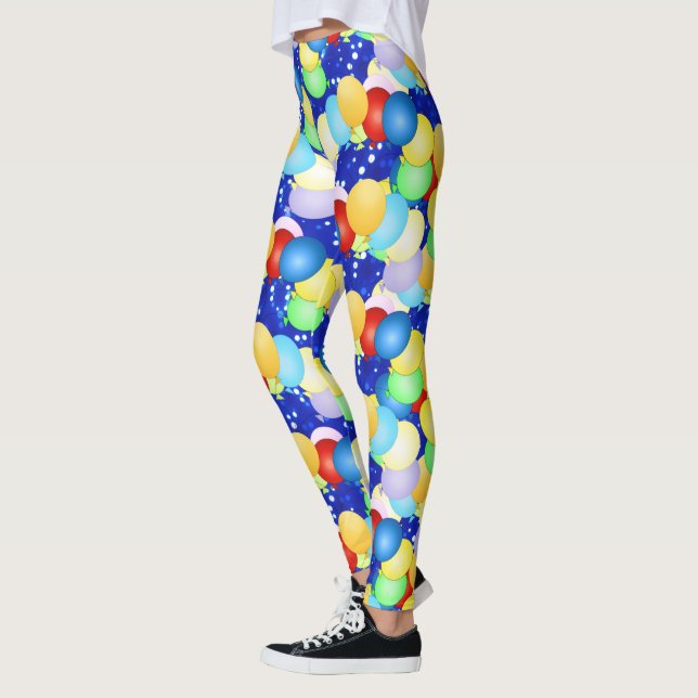 Bright Dancing Balloons Leggings (Left)