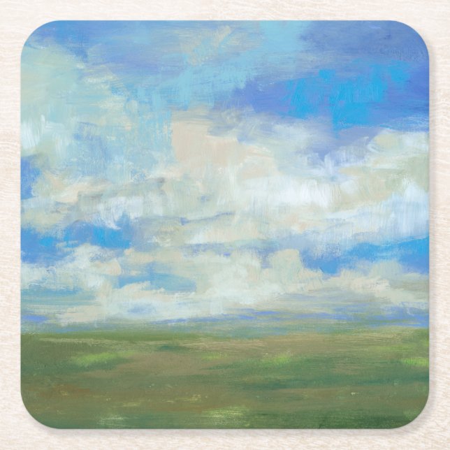 Bright Day I Square Paper Coaster (Front)