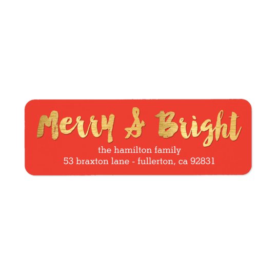 Bright Days Editable Colour Holiday Address Labels