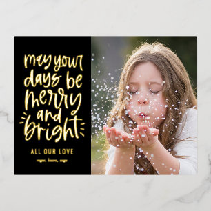Bright Days Editable Colour Holiday Postcard