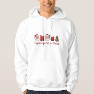 Bright Days, Warm Hearts Christmas Clothing Design Hoodie