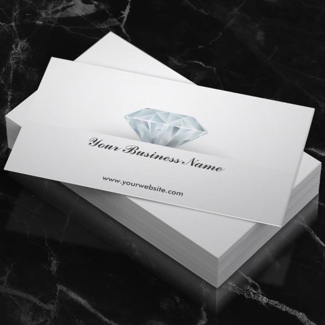 Bright Diamond Jewellery Design Business Card (Creator Uploaded)