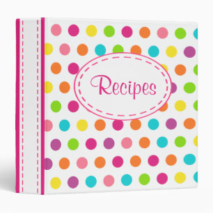 Bright Dots Recipe Binder