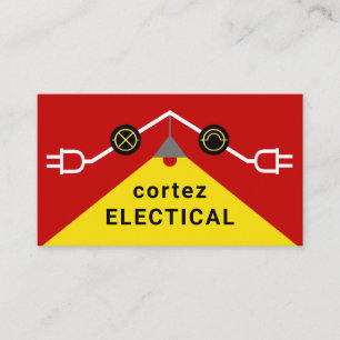 Bright Electrical Rooftop Circuit Frame Business Card