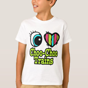 Bright Eye Heart I Love Choo Choo Trains T-Shirt