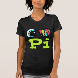 Bright Eye Heart I Love Pi T-Shirt