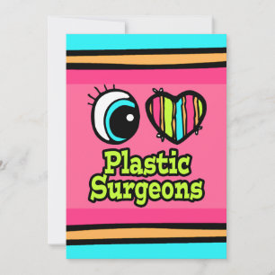 Bright Eye Heart I Love Plastic Surgeons Invitation