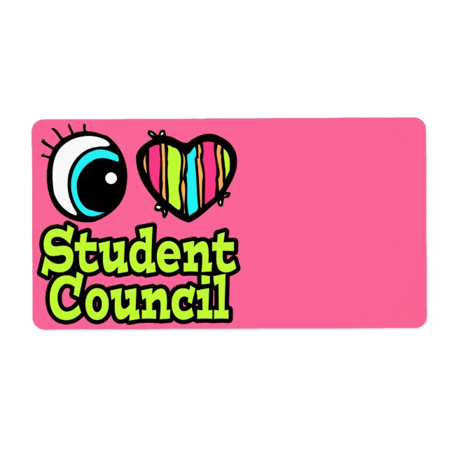 Bright Eye Heart I Love Student Council (Front)