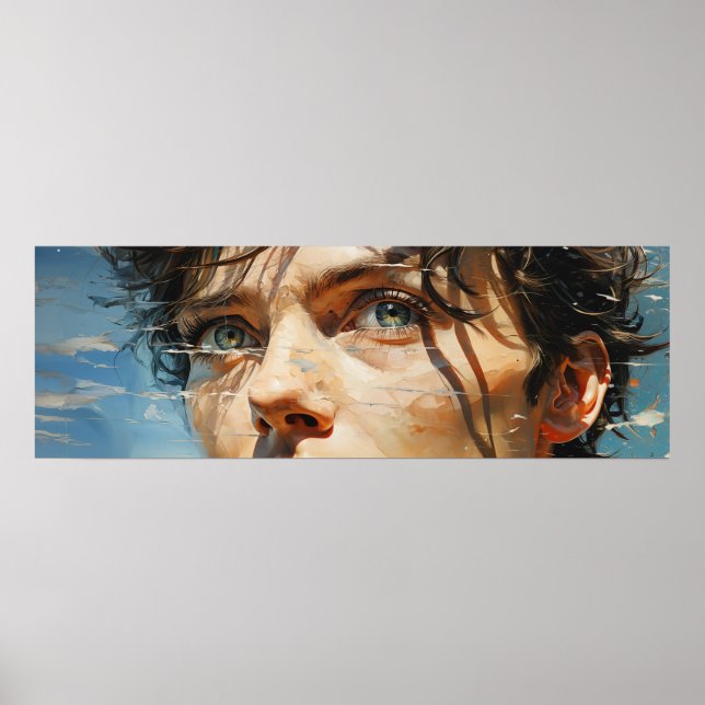 Bright Eyes wide painting Poster (Front)