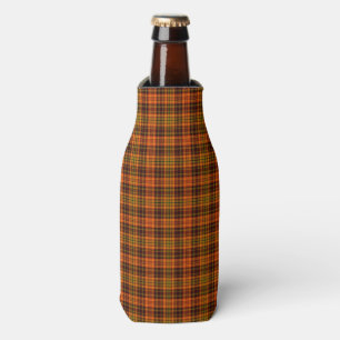 Bright Fall Plaid Bottle Cooler