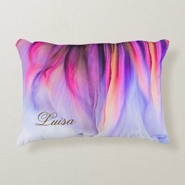 Bright fantasy accent pillow (Front)