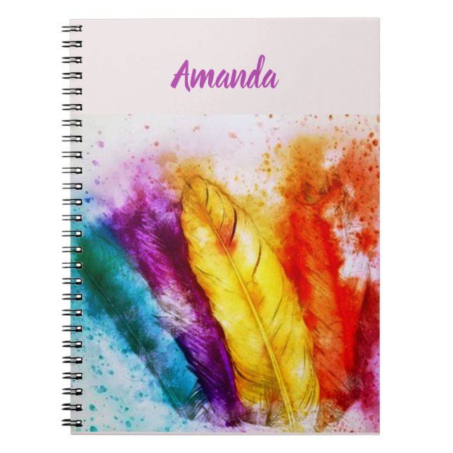 Bright feathers  notebook (Front)
