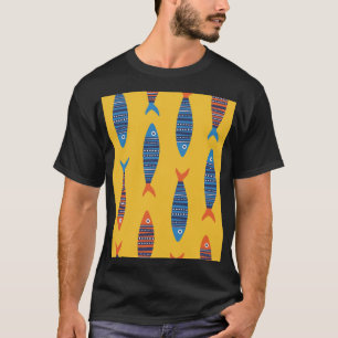 Bright Fishes Underwater Life Illustration T-Shirt