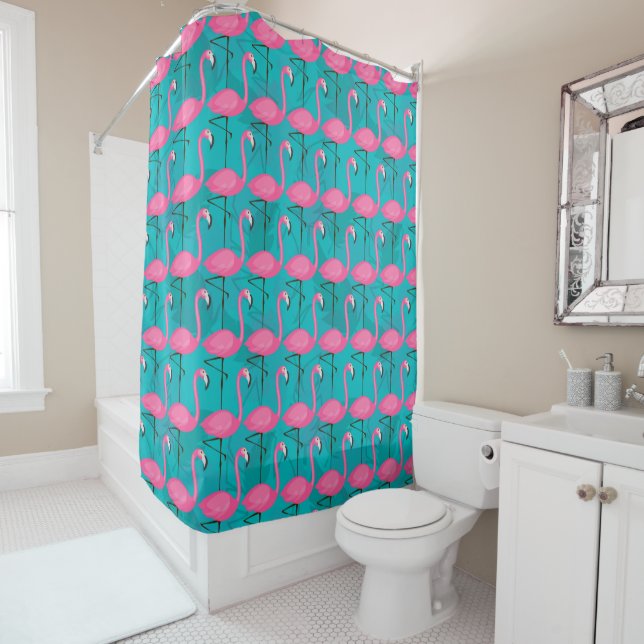 Bright Flamingo Pattern (In Situ)