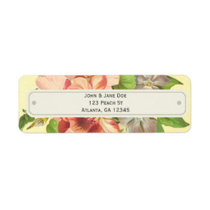 Bright, Floral Customizable Labels