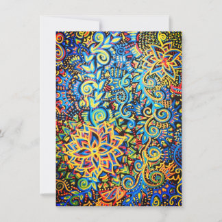 Bright Floral Design Thank You Card