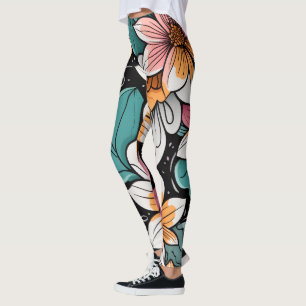 Bright Floral Leggings