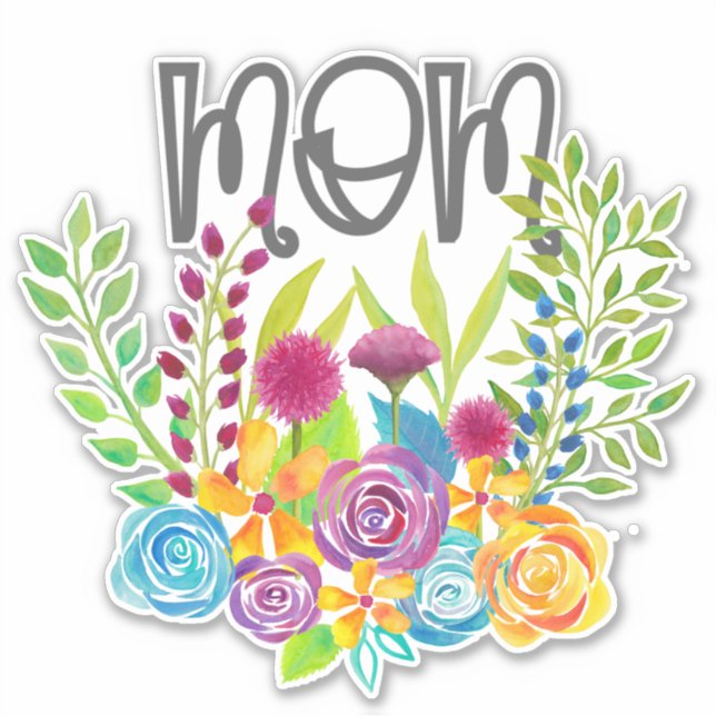 Bright Floral Mom Mother's Day Roses (Front)