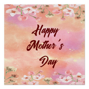 Bright Floral   Mother's Day 2024 Poster