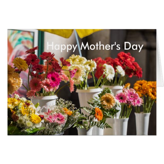 Bright floral Mother's Day card
