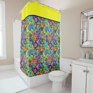 Bright floral paisley