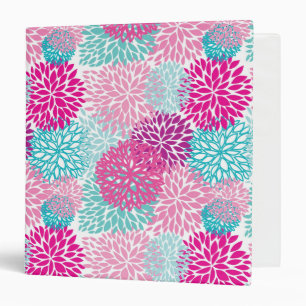 Bright Floral pattern 2 Binder
