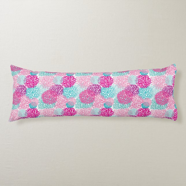 Bright Floral pattern 2 Body Pillow (Front)