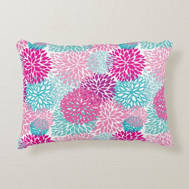 Bright Floral pattern 2 Decorative Pillow (Front)