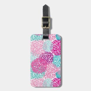 Bright Floral pattern 2 Luggage Tag
