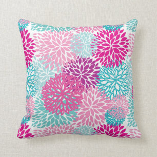 Bright Floral pattern 2 Throw Pillow