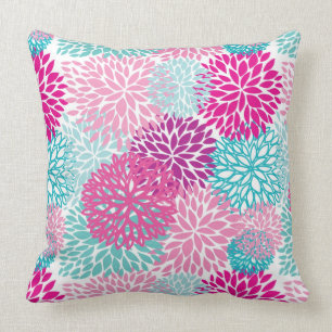 Bright Floral pattern 2 Throw Pillow
