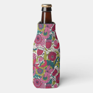 Bright floral pattern bottle cooler
