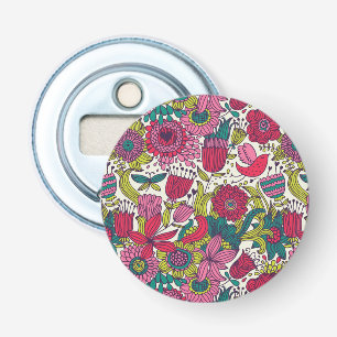 Bright floral pattern bottle opener
