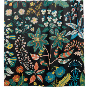 Bright Floral: Random Botanical Seamless.
