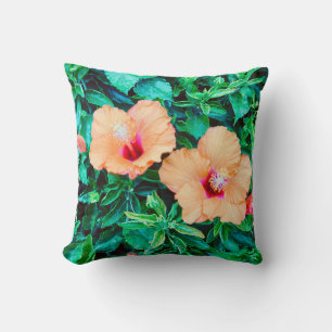 Bright Floral Throw Pillow 