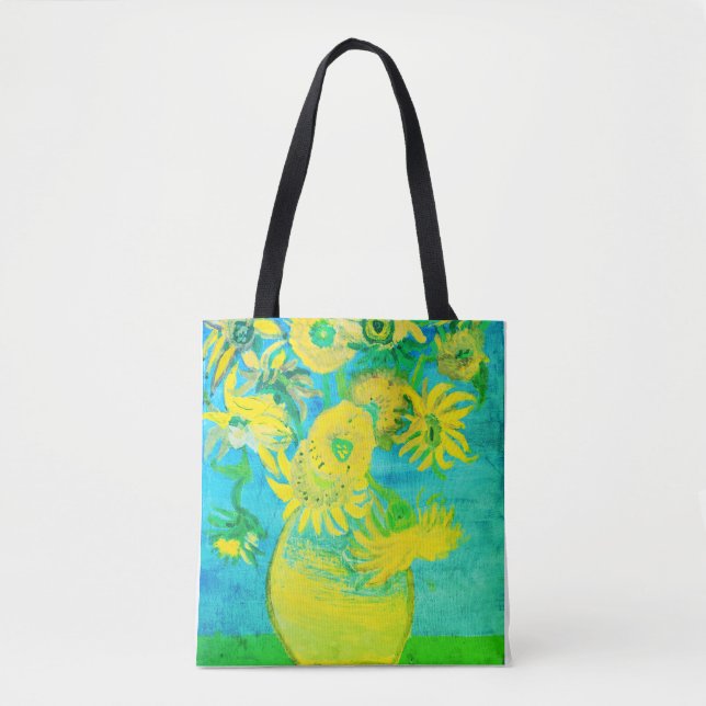 Bright floral tote bag (Front)
